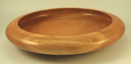 Cherry W/Carved Rolled Rim SOLD